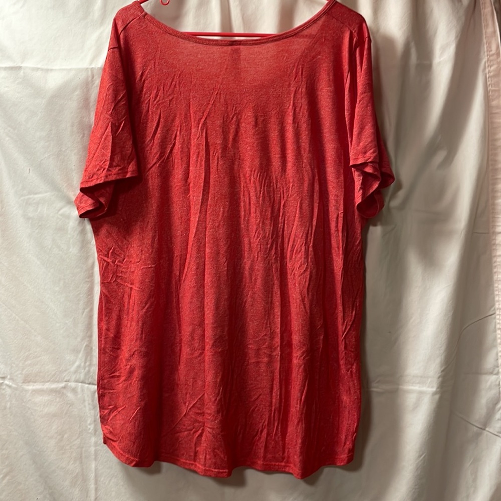 Lula Roe Red Tunic 3XL - Picture 2 of 3